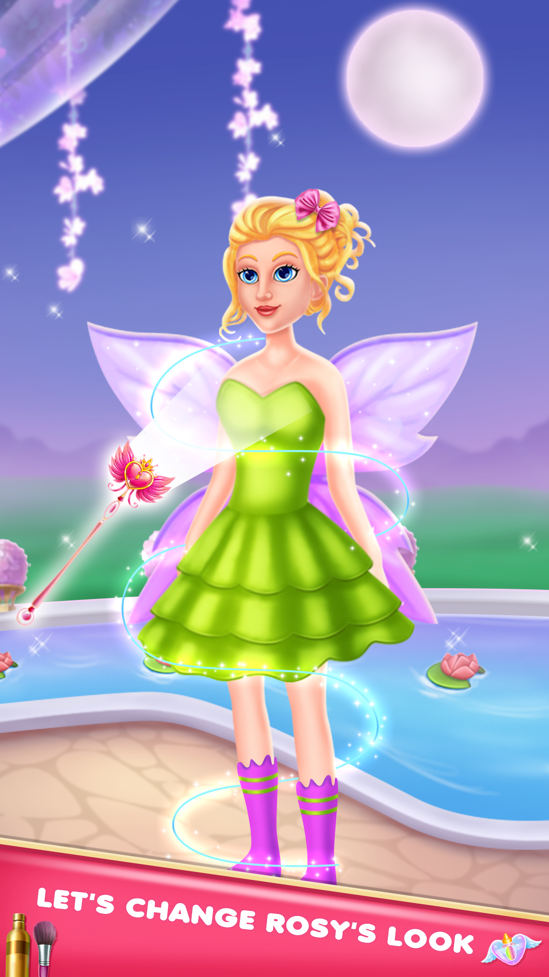 Скриншот игры Fairy love story makeover game