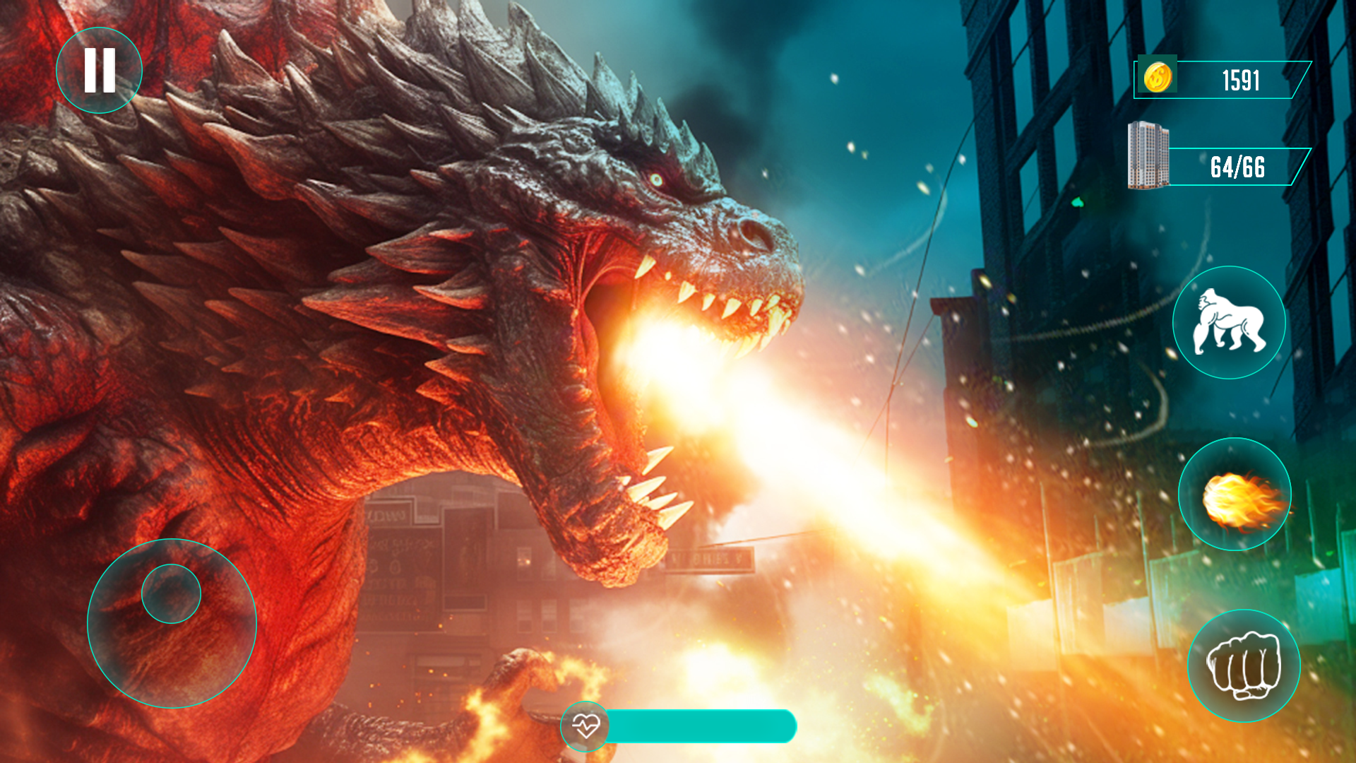 Screenshot of King Kong vs Godzilla Games 3D