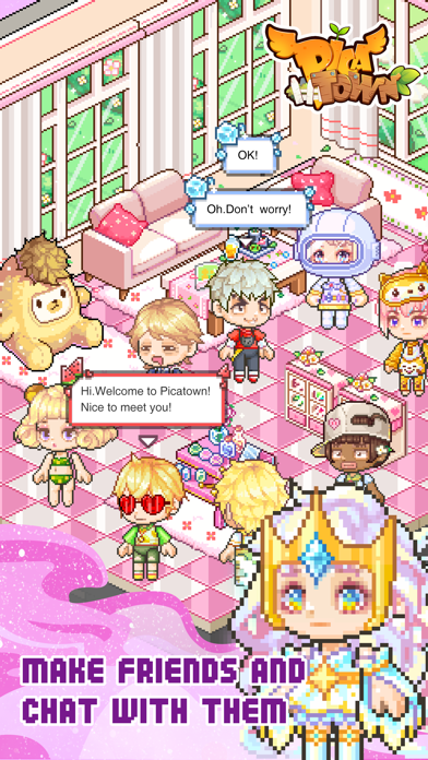 PicaTown - Virtual World Game Screenshot