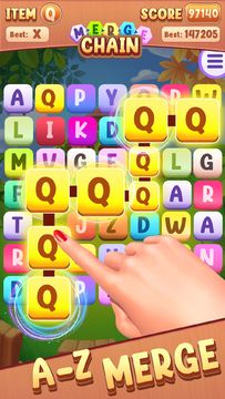 Captura de Tela do Jogo Merge Chain – Letter Matching