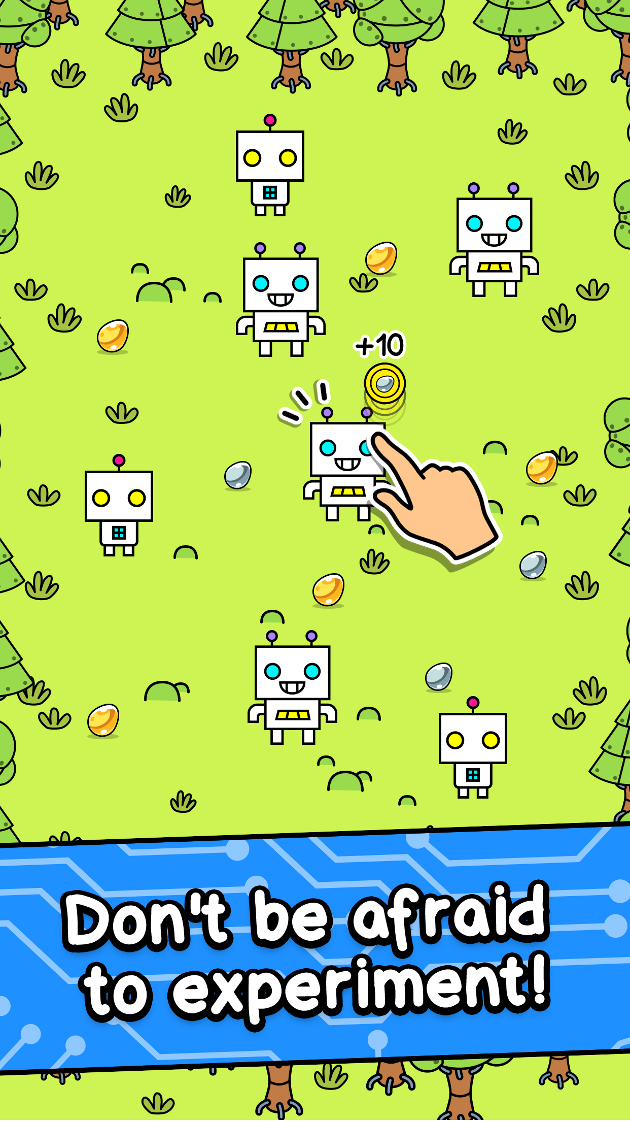 Robot Evolution - Clicker Game Game Screenshot