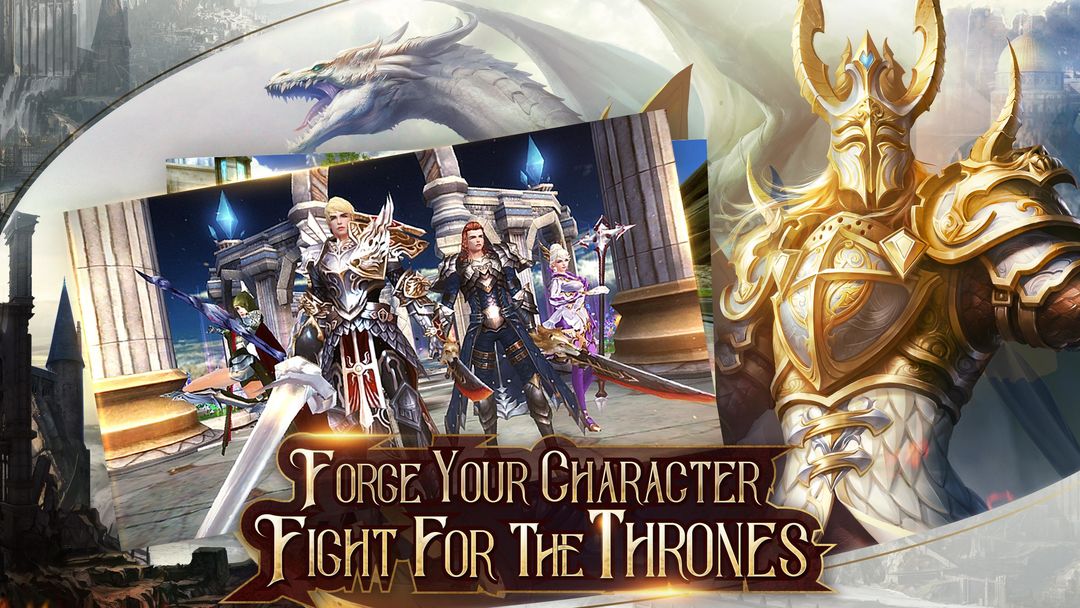 Immortal Thrones-3D Fantasy Mobile MMORPG 게임 스크린 샷