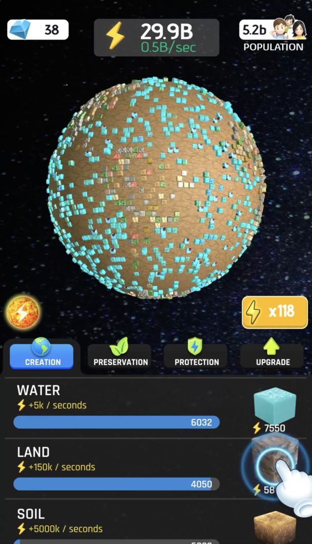 Idle World - Build The Planet screenshot game
