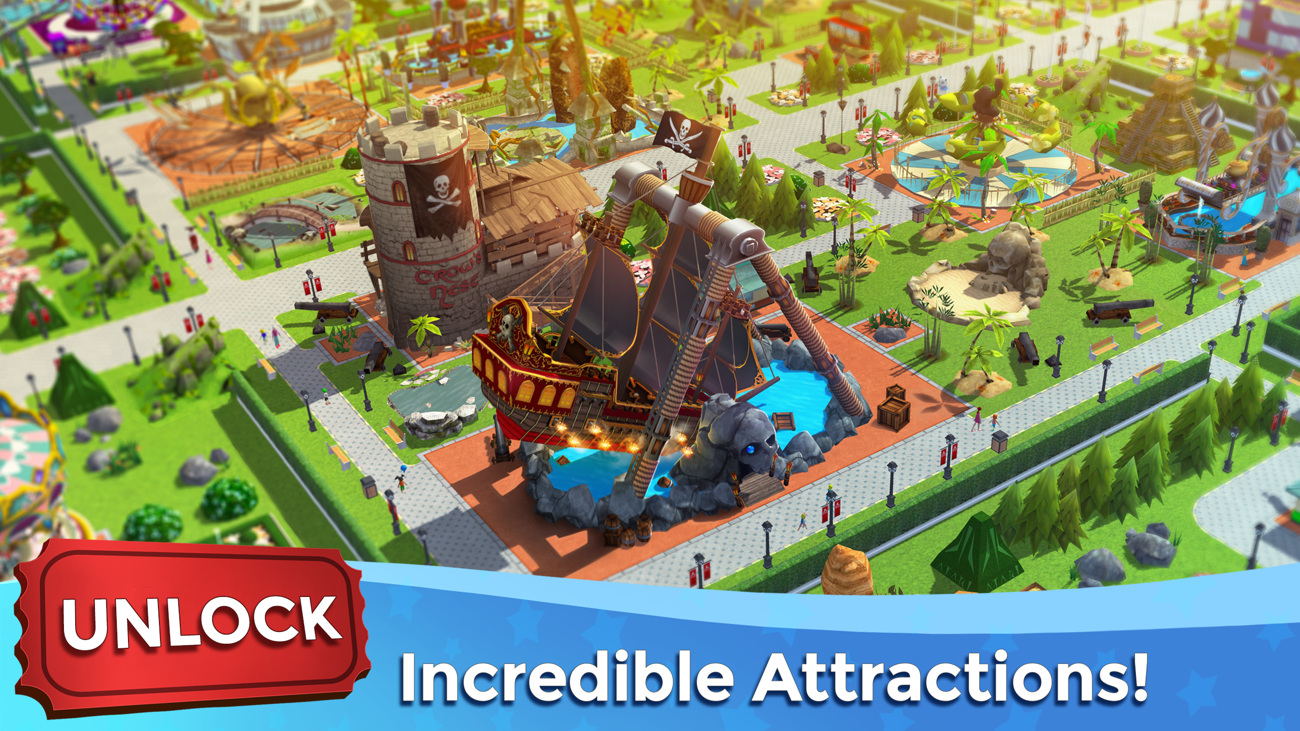 RollerCoaster Tycoon Touch Game Screenshot
