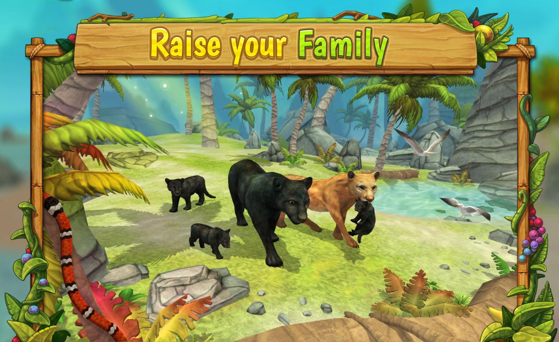 Panther Family Sim Online : Play Online Game Screenshot