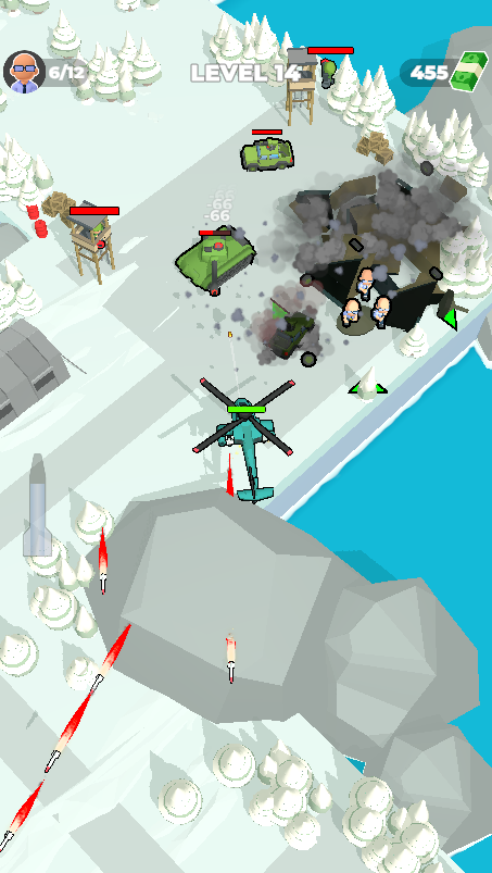 Helicopter Attack Game Screenshot