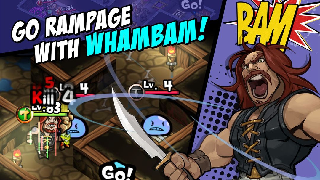 WhamBam Warriors - Puzzle RPG screenshot game