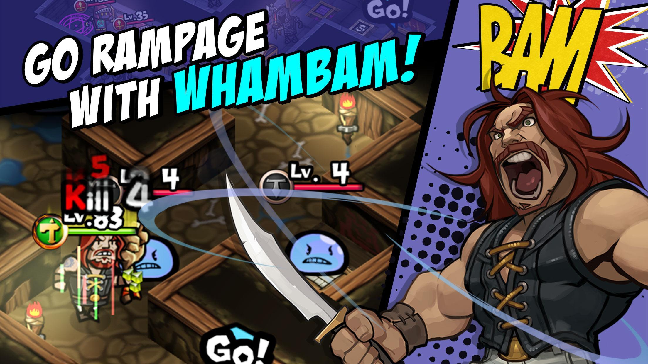 WhamBam Warriors - Puzzle RPG Game Screenshot