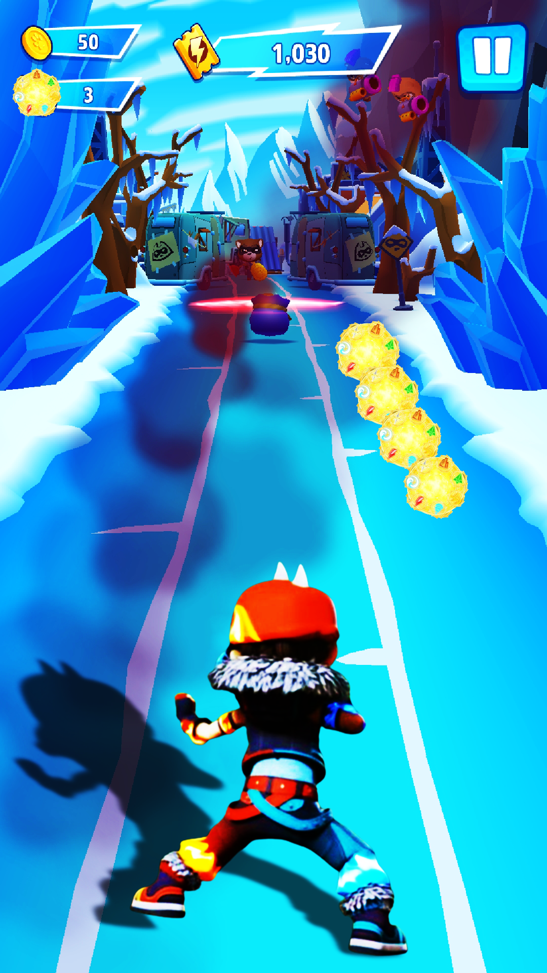 Boboiboy Galaxy Boy Heroes Run ゲームのスクリーンショット