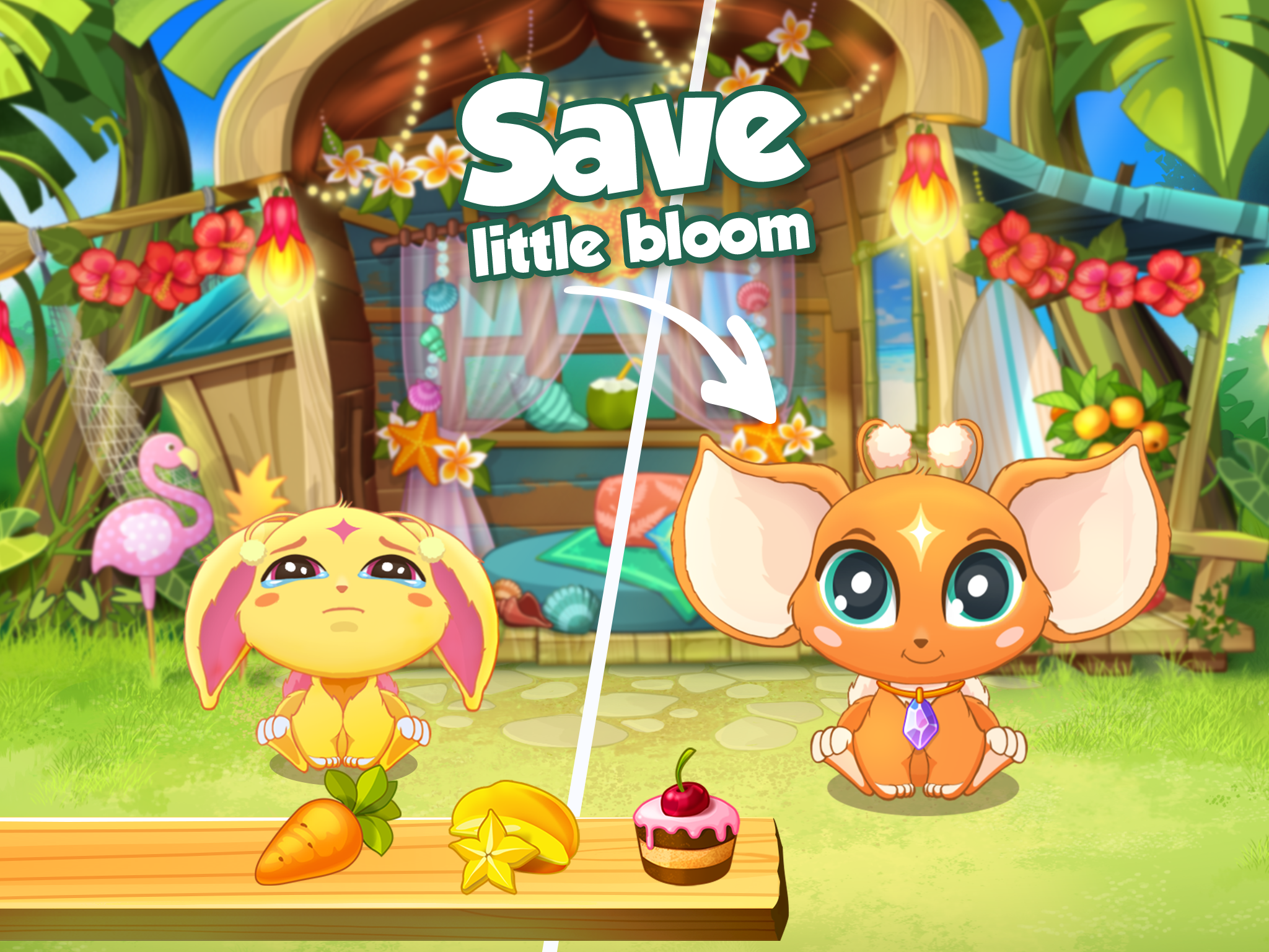 Bloomberry match-3 story. Merg Game Screenshot