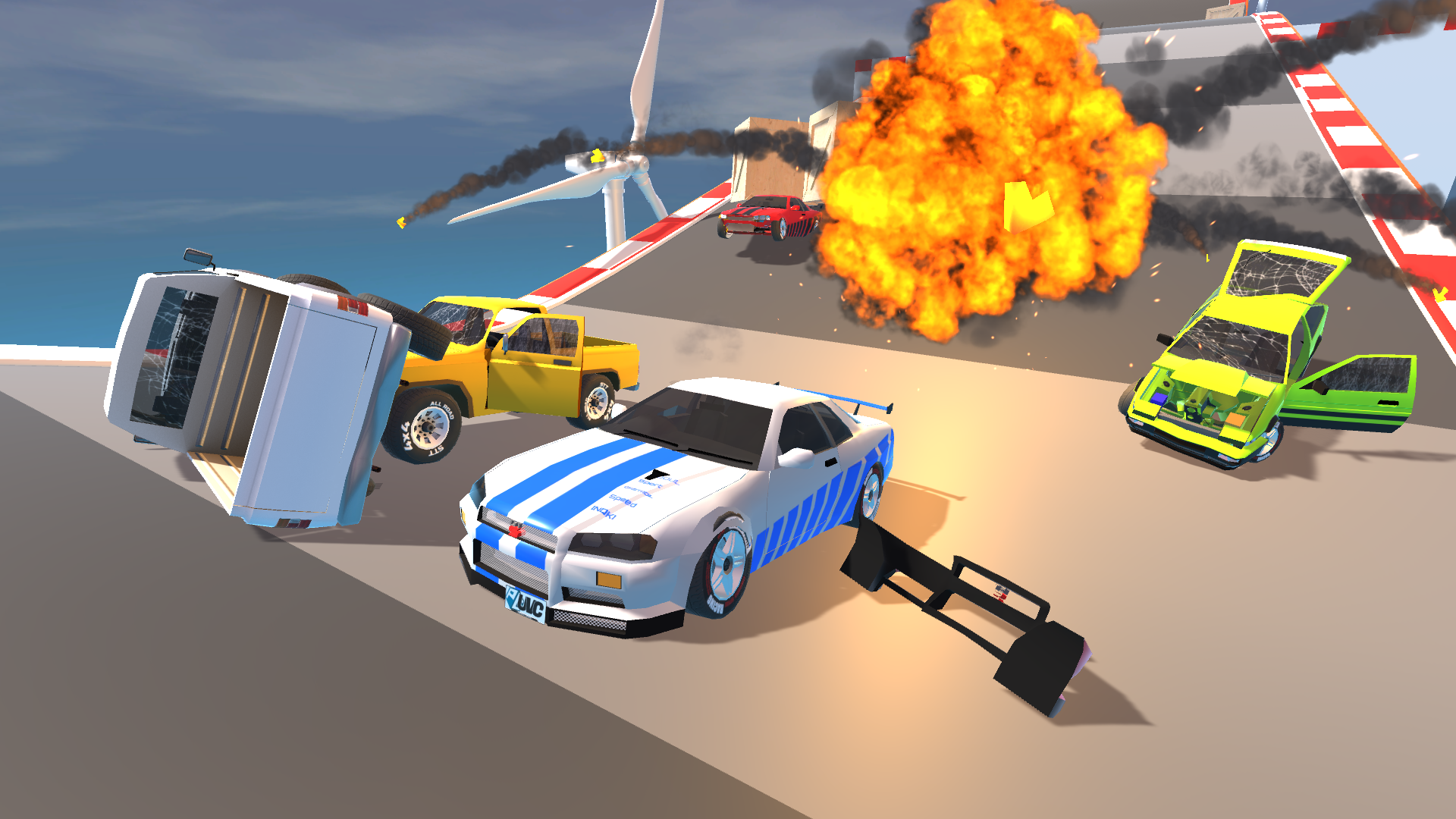 Скриншот игры Extreme Descent Car Simulator