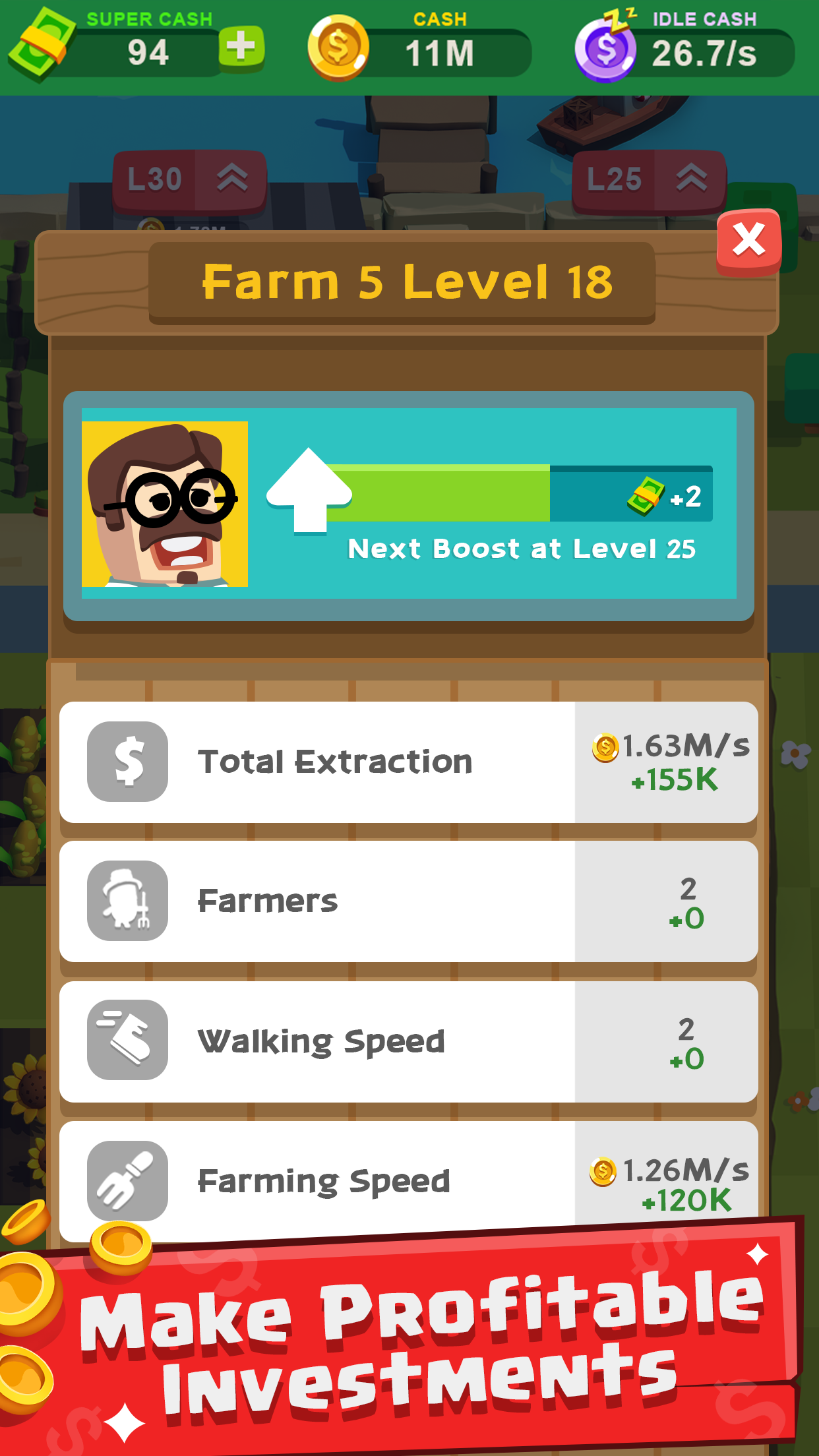 Idle Farming - Farm Tycoon Game Screenshot