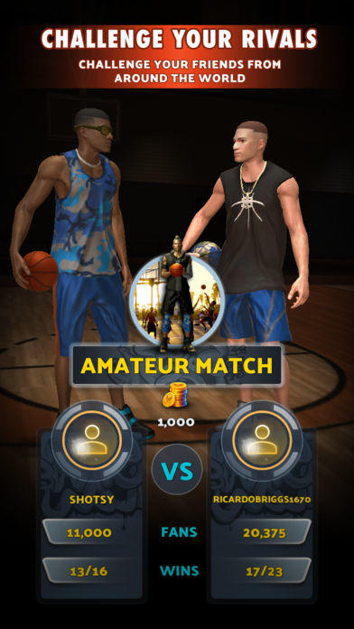 Cuplikan Layar Game Basketball Rivals