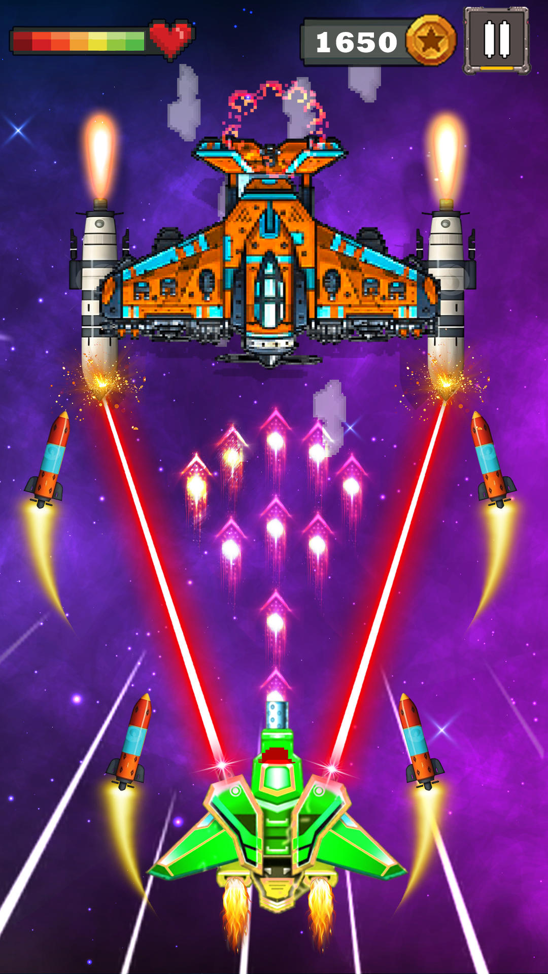 Screenshot 1 of 銀河飛機射擊遊戲 1.7