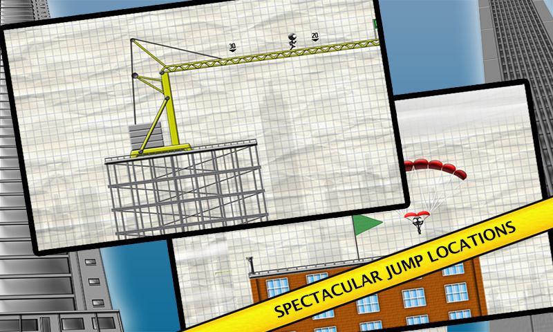 Stickman Base Jumper screenshot game
