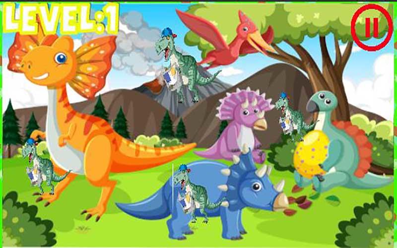 Find troodon  megalodon puzzle ภาพหน้าจอเกม