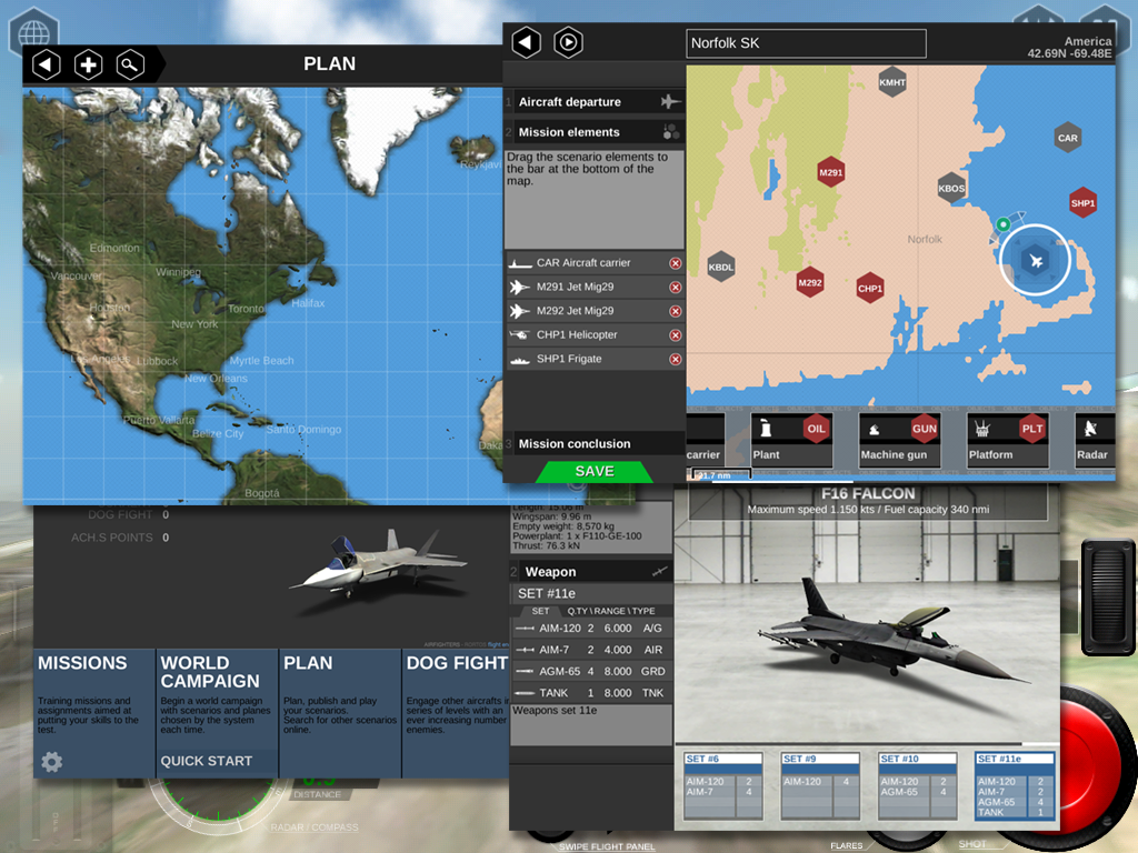 AirFighters Pro ภาพหน้าจอเกม