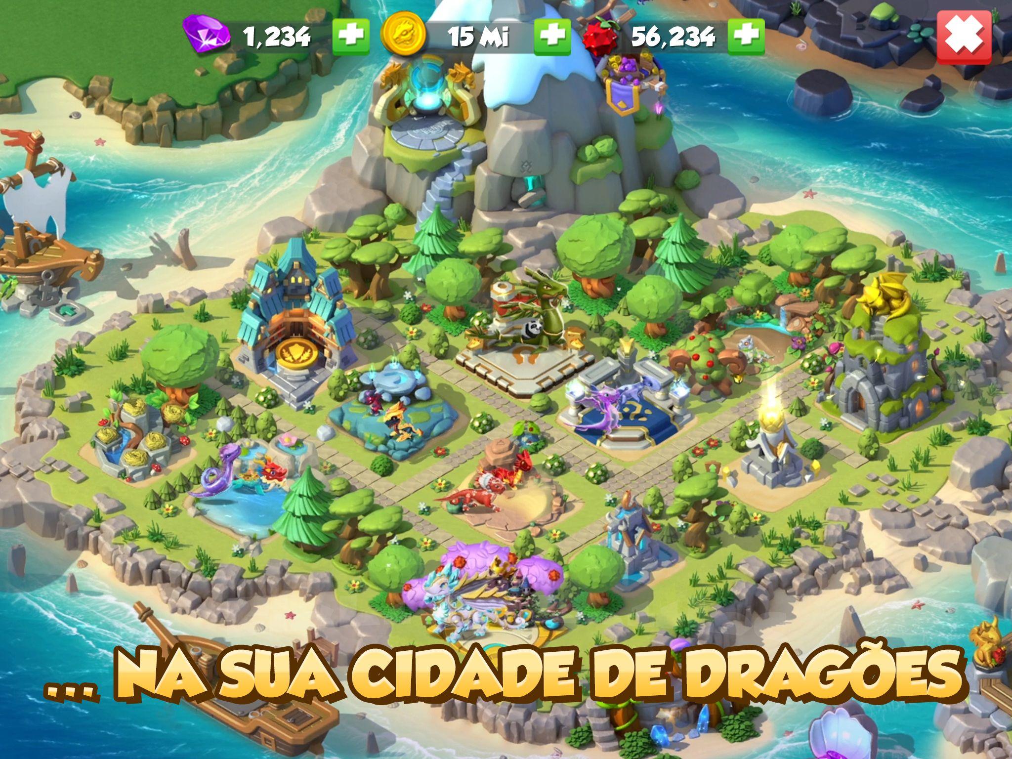 Captura de Tela do Jogo Dragon Mania Legends