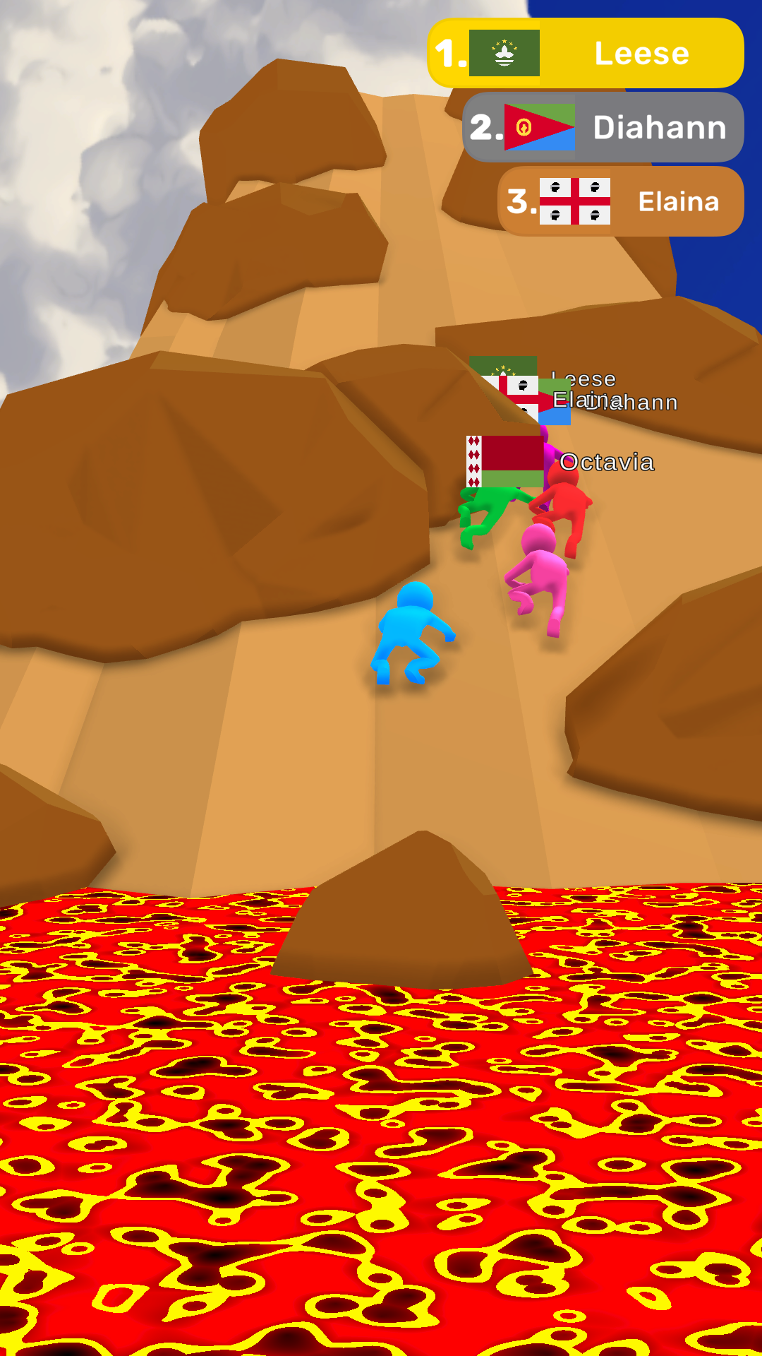 Captura de Tela do Jogo Cliff Climb Royale