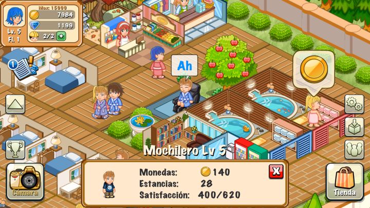 Screenshot 1 of Hotel Story: Resort Simulado 2.0.10
