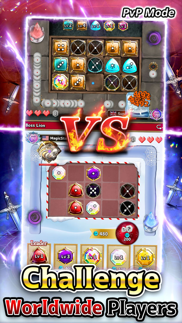 Screenshot of Magic Stone Arena: Random PvP Tower Defense Game