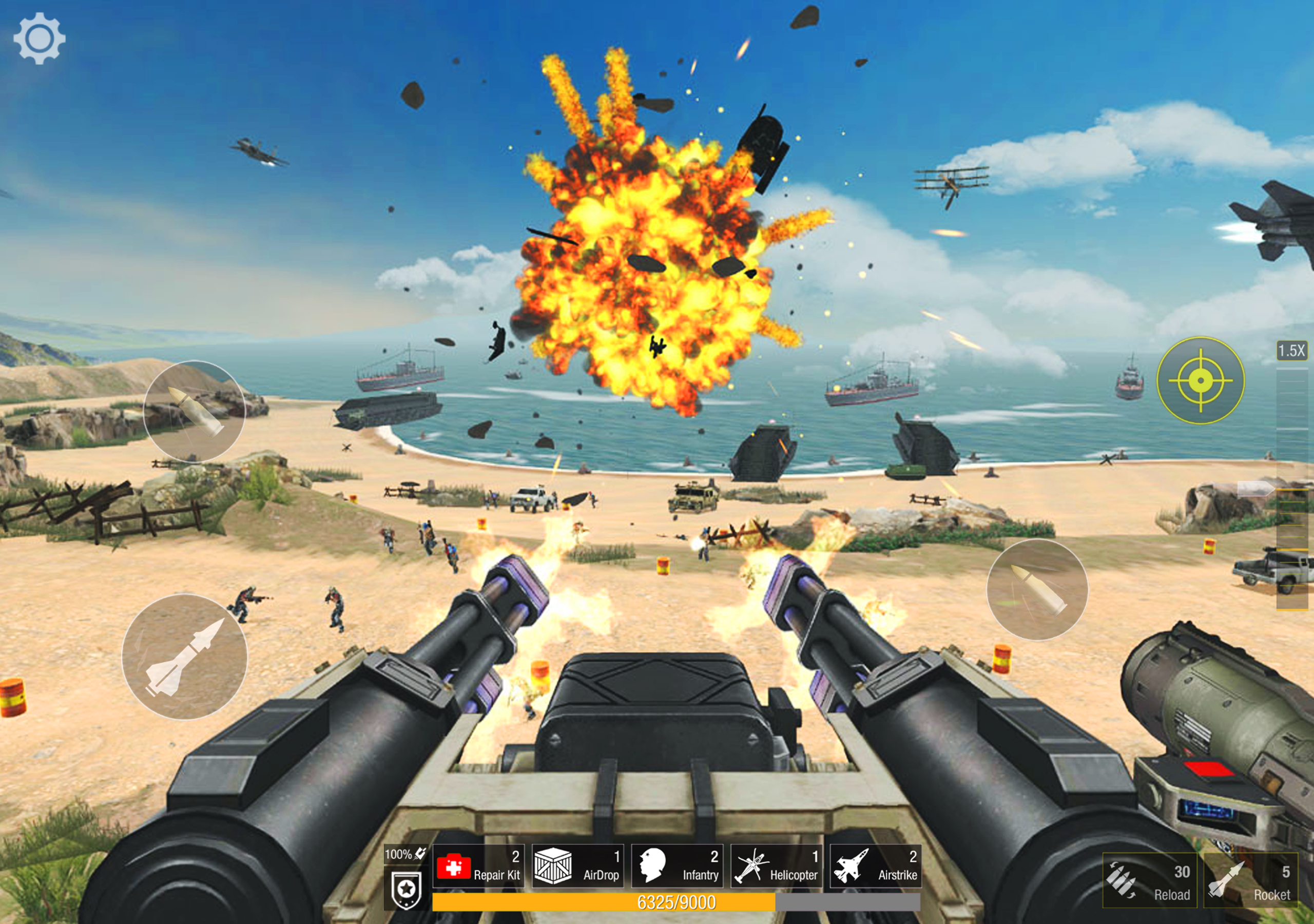 World War: Fight For Freedom ภาพหน้าจอเกม