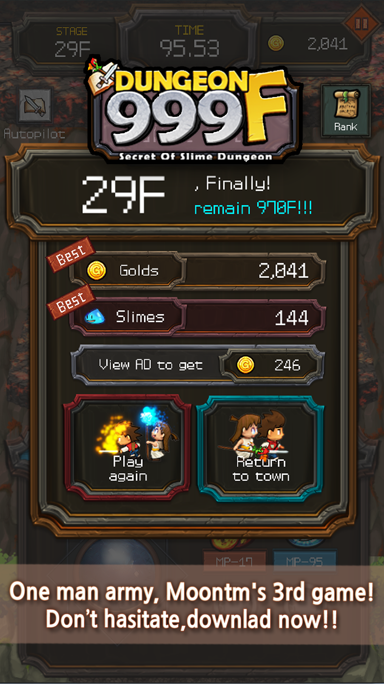 Dungeon999 Game Screenshot