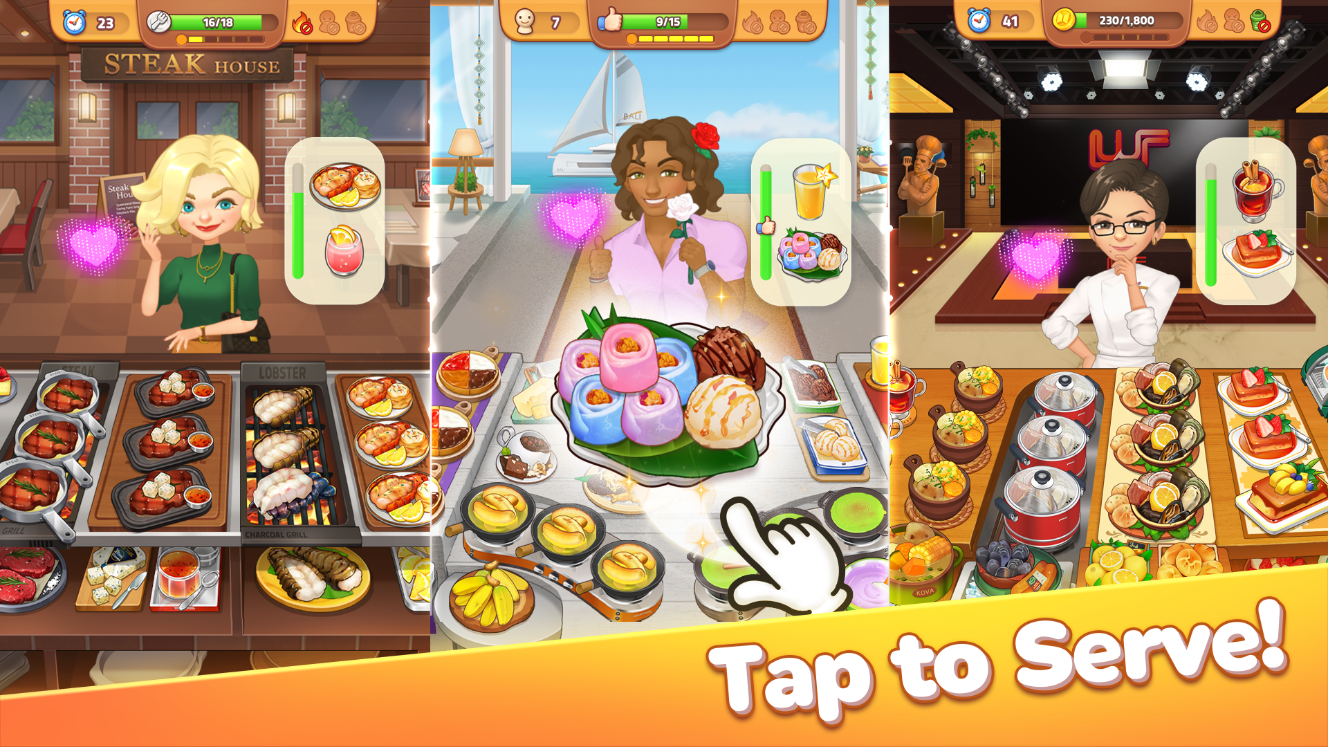 BTS Cooking On STOVE : TinyTAN Game Screenshot