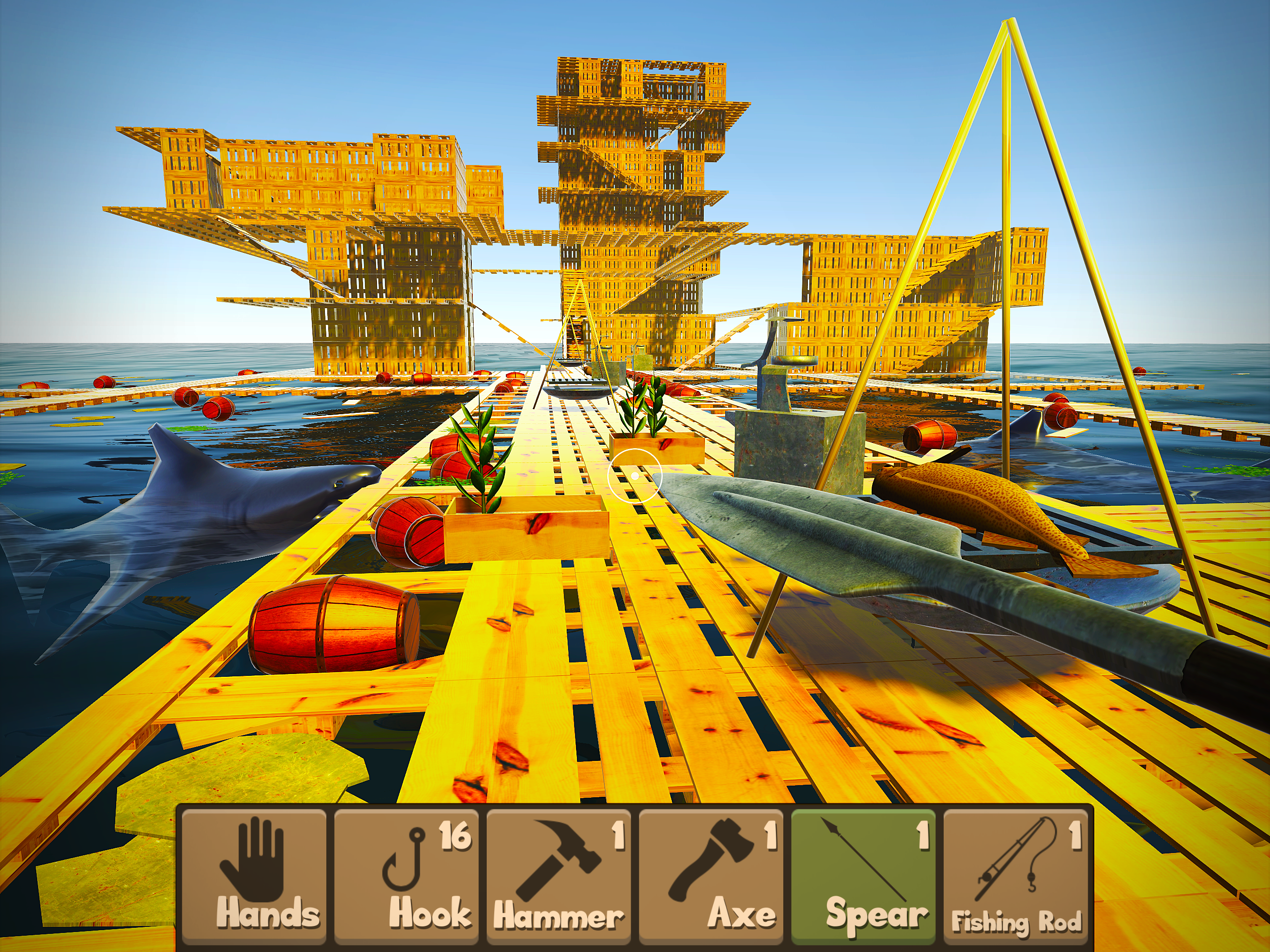Raft Survival Simulator Game Screenshot