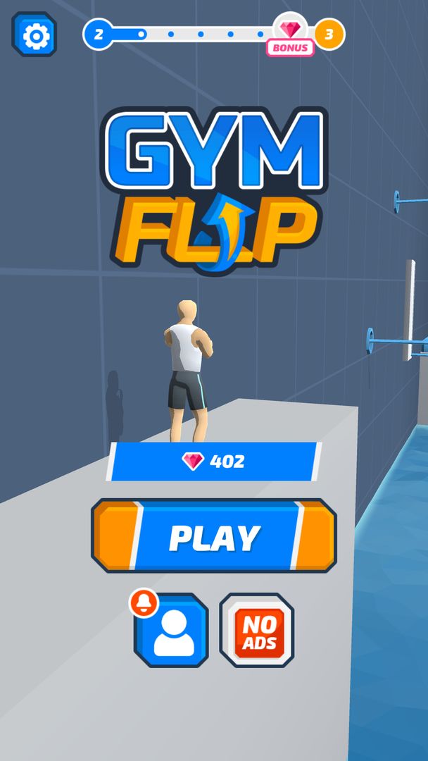 Gym Flip 게임 스크린 샷