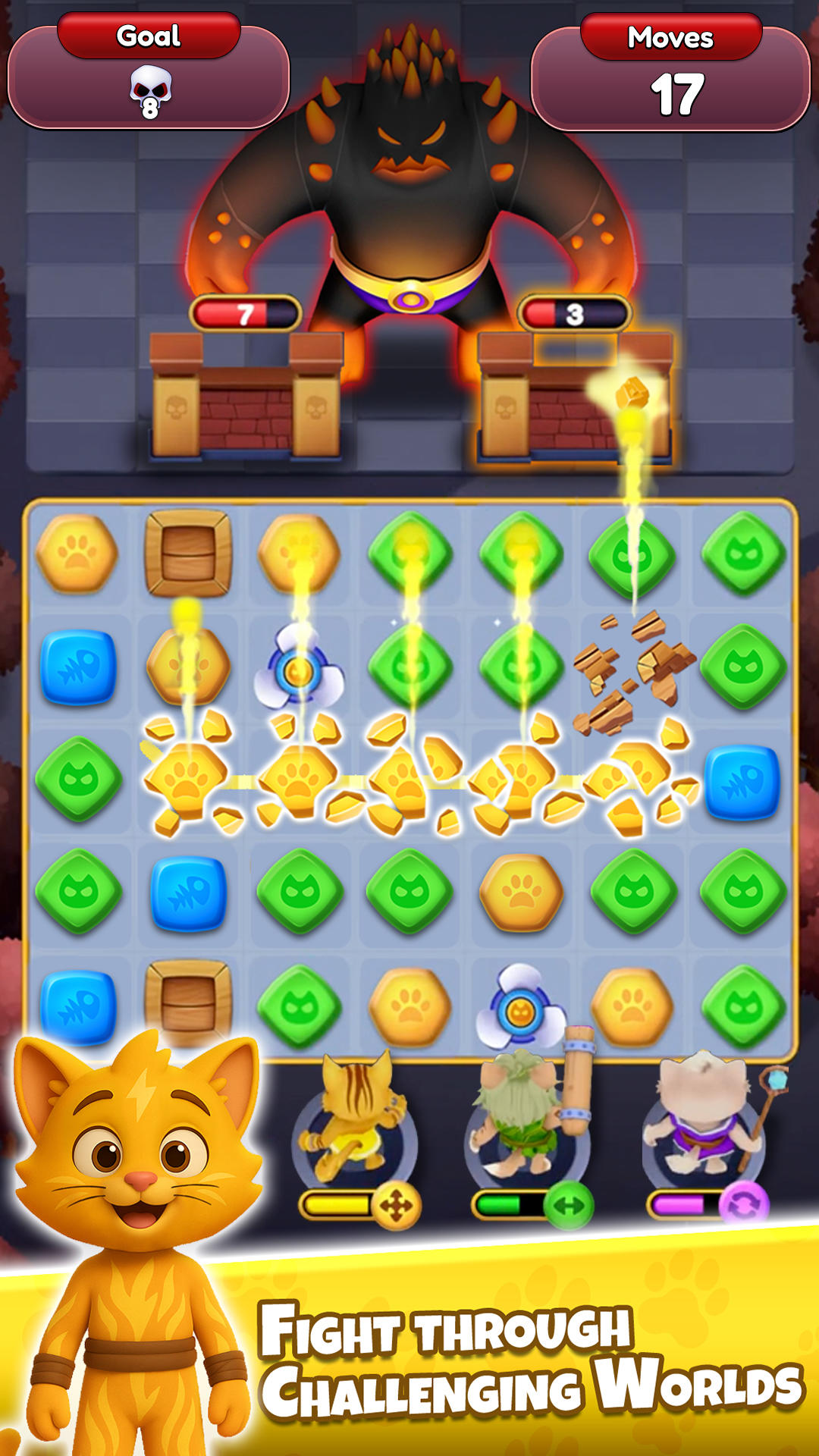 Captura de Tela do Jogo Puzzles & Cats