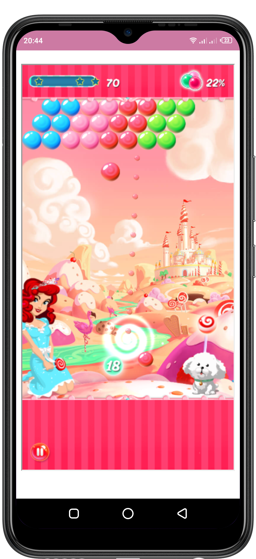 Captura de Tela do Jogo Bubble Shooter Candy