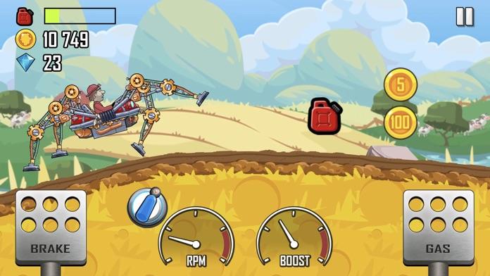 Hill Climb Racing+ Game Screenshot