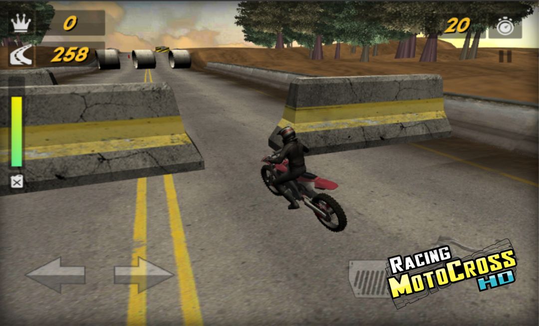 Racing MotoCross HD 게임 스크린 샷