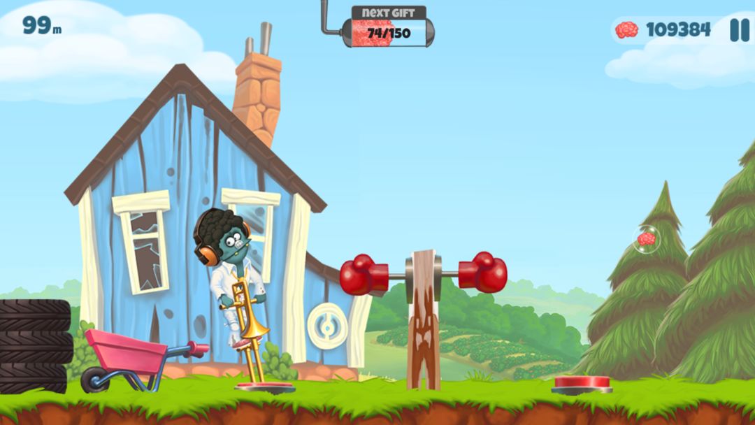 Zombie's Got a Pogo 게임 스크린 샷