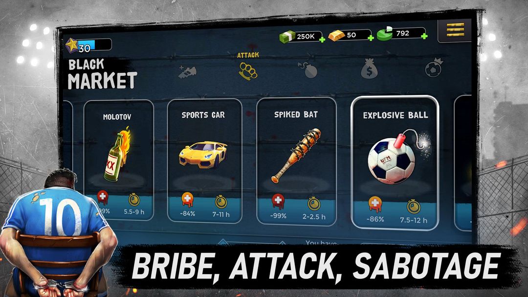 Underworld Football Manager screenshot game