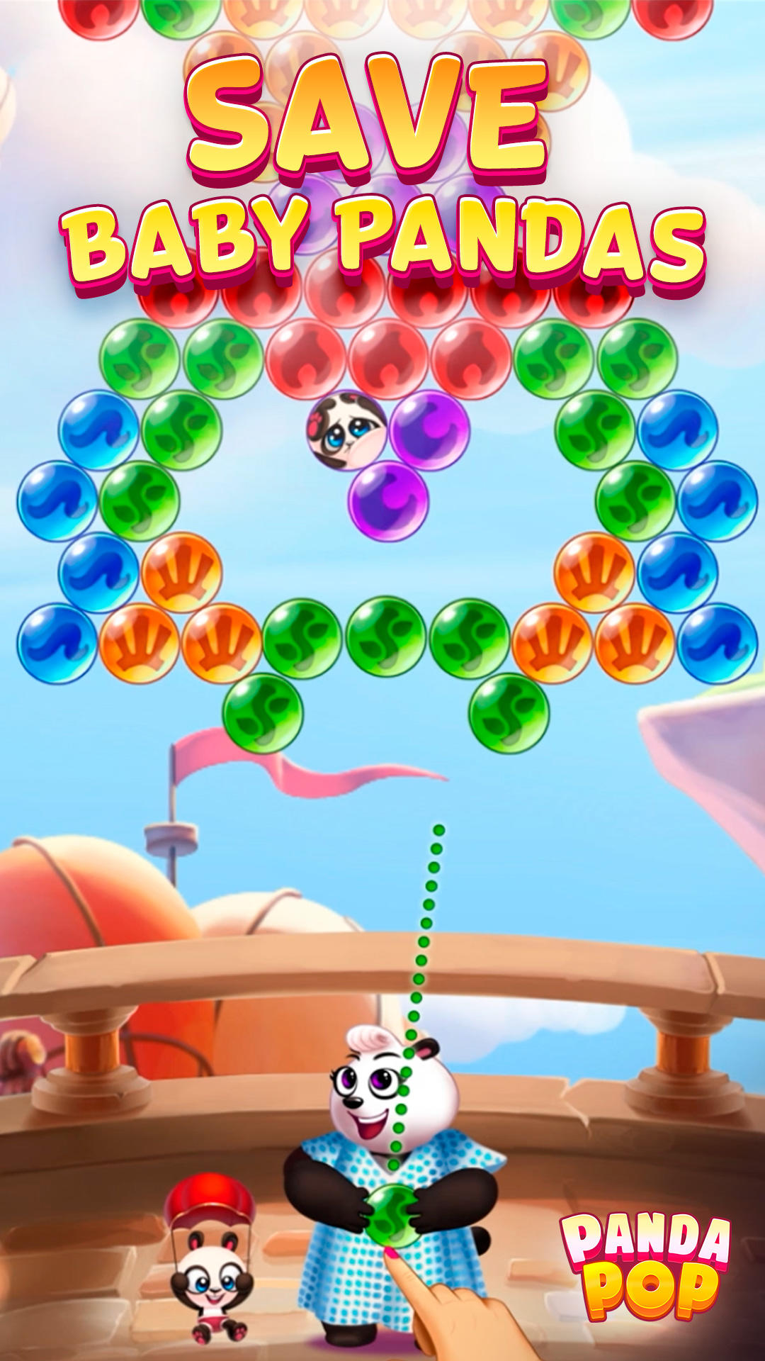 Bubble Shooter: Panda Pop! Game Screenshot
