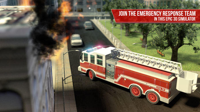 Screenshot 1 of Emergency Simulator PRO: conducir y estacionar un coche de policía, una ambulancia y un camión de bomberos 