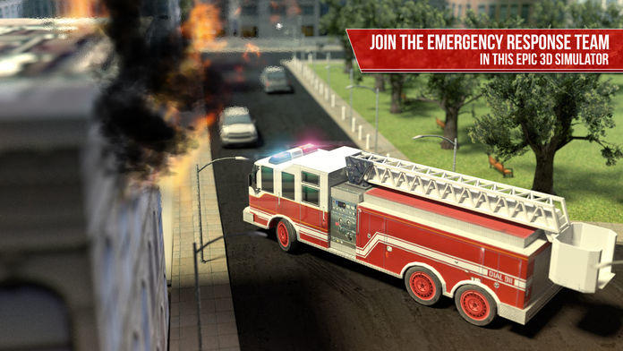 Emergency Simulator PRO - Driving and parking police car, ambulance and fire truck Game Screenshot