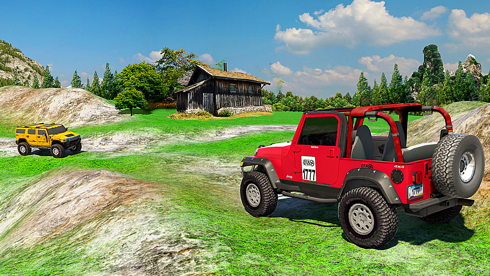 Скриншот игры Mega Jeep Rally: Offroad Games