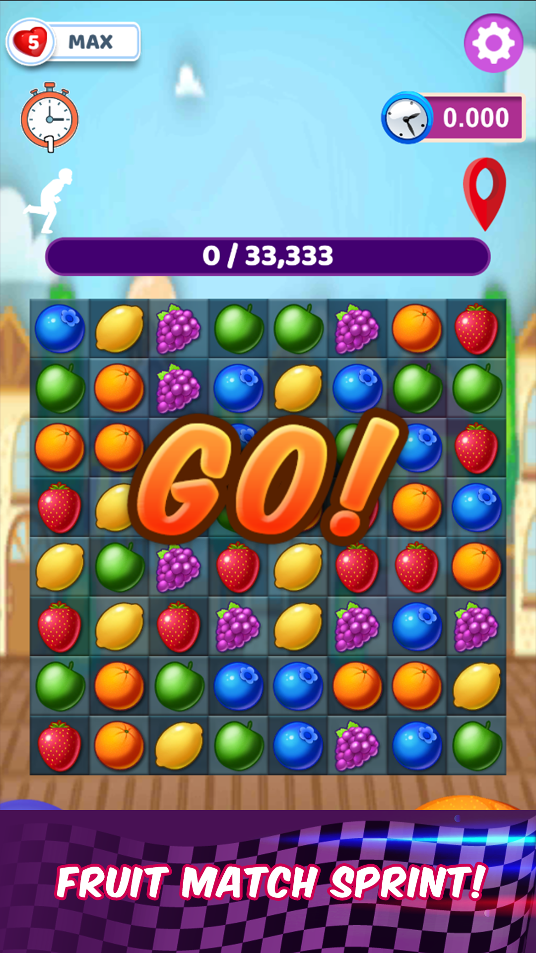 Fruit Match Sprint Game Screenshot