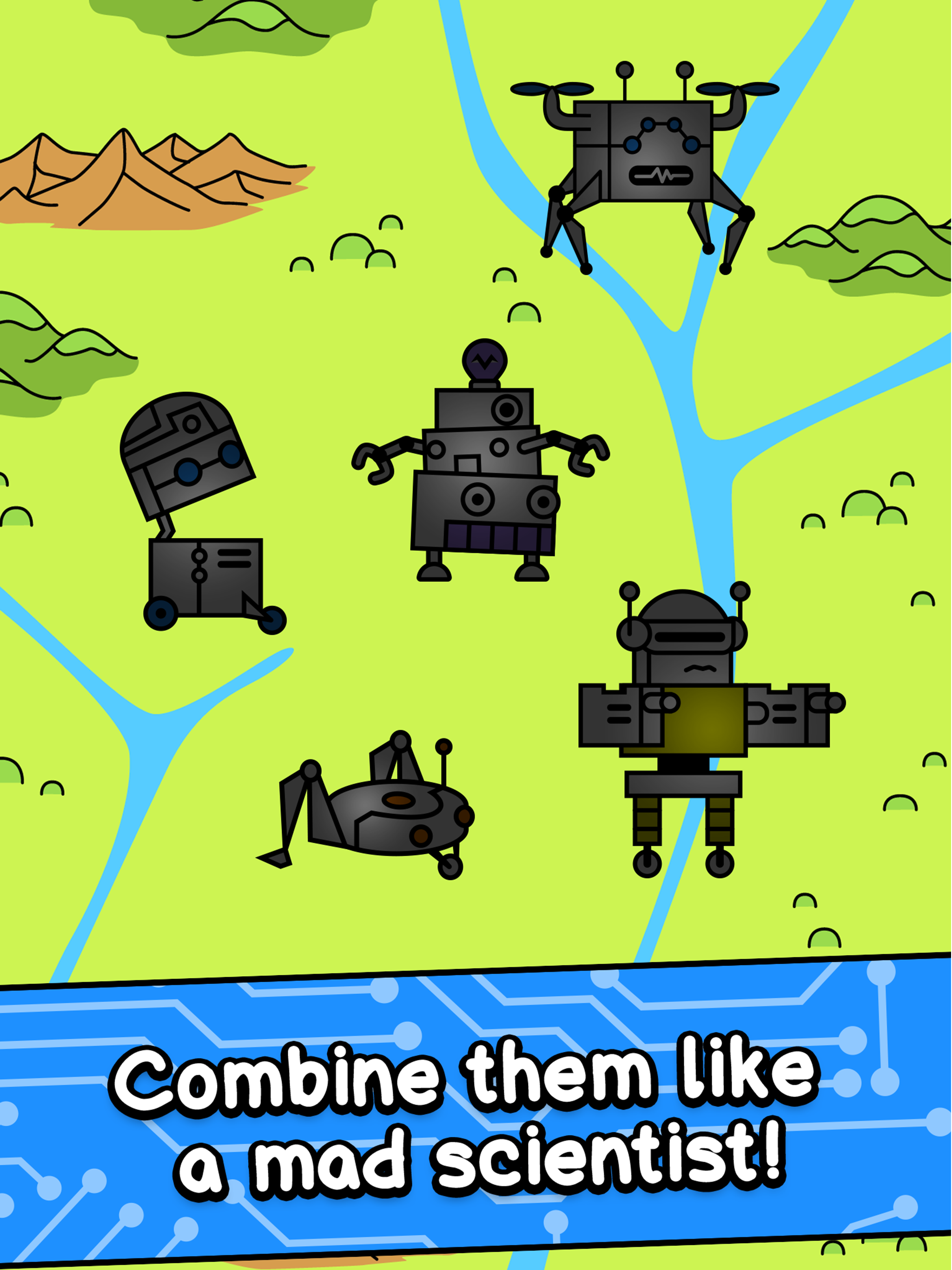 Robot Evolution - Clicker Game Game Screenshot