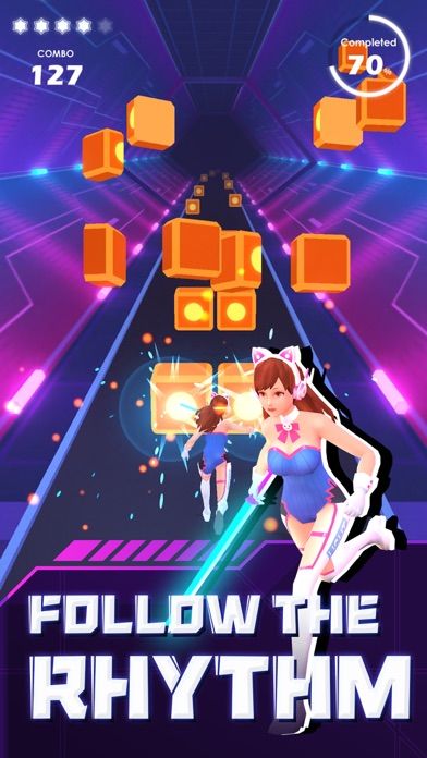 Screenshot of Beat Sword - Rhythm Game