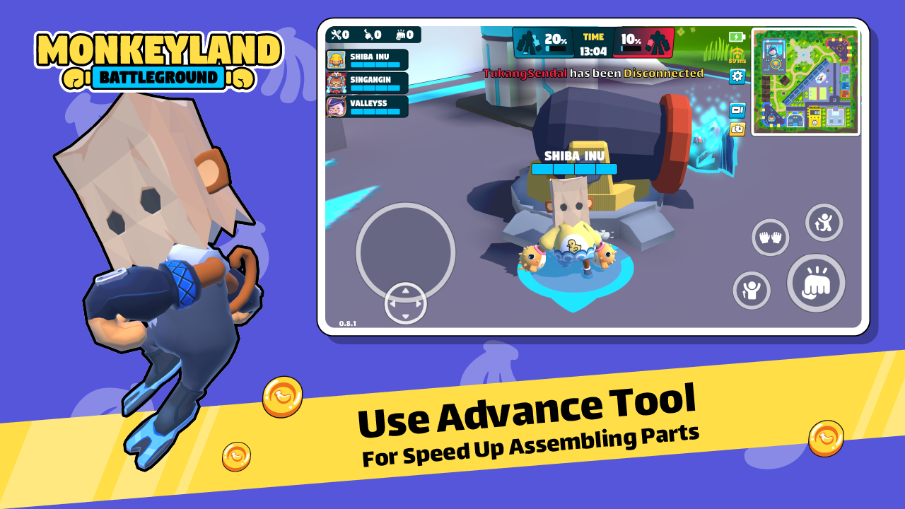 Monkeyland Battleground screenshot game
