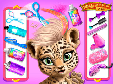 Jungle Animal Hair Salon Game Screenshot