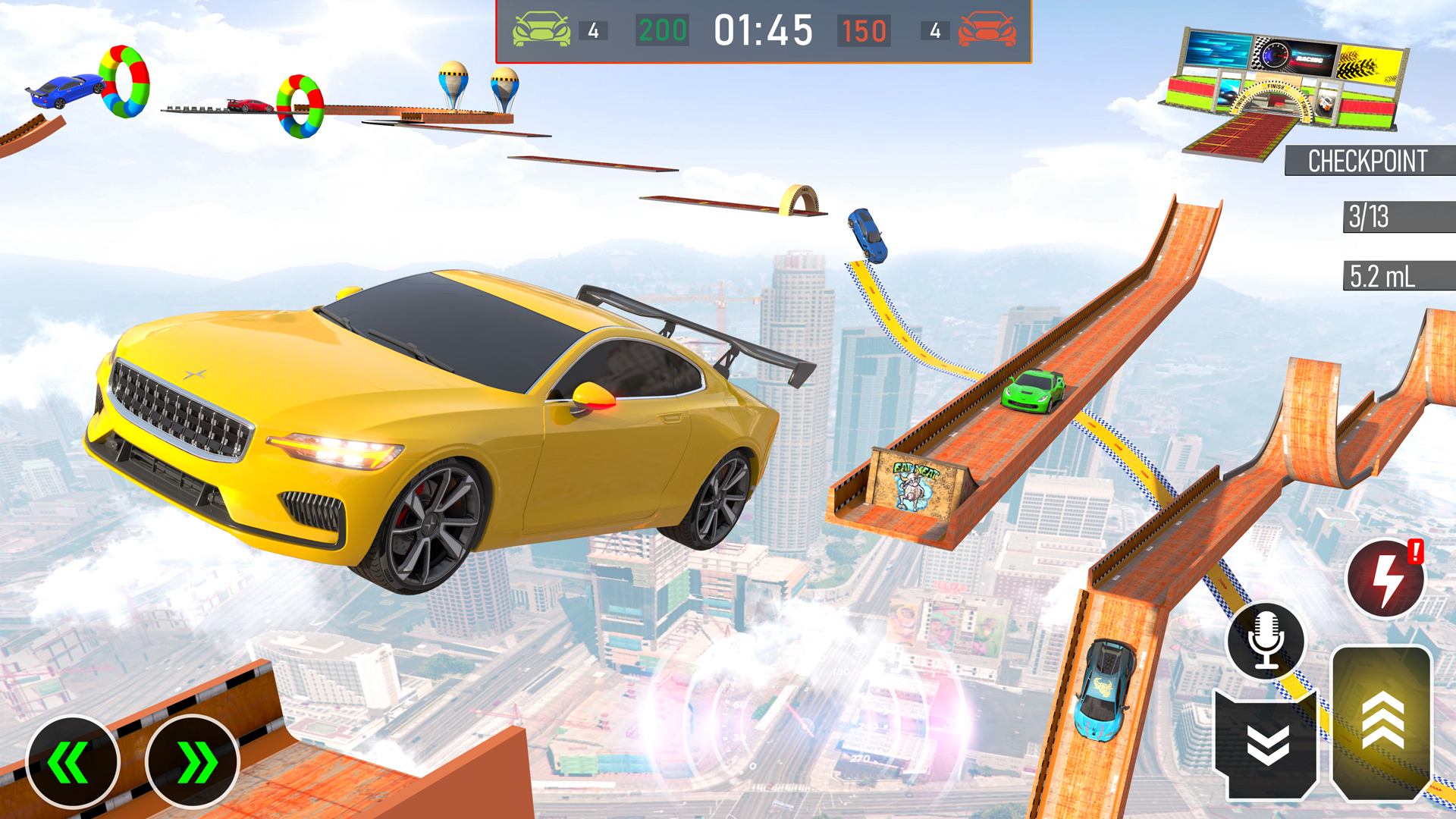 Crazy Car Stunt: Ramp Car Game Game Screenshot