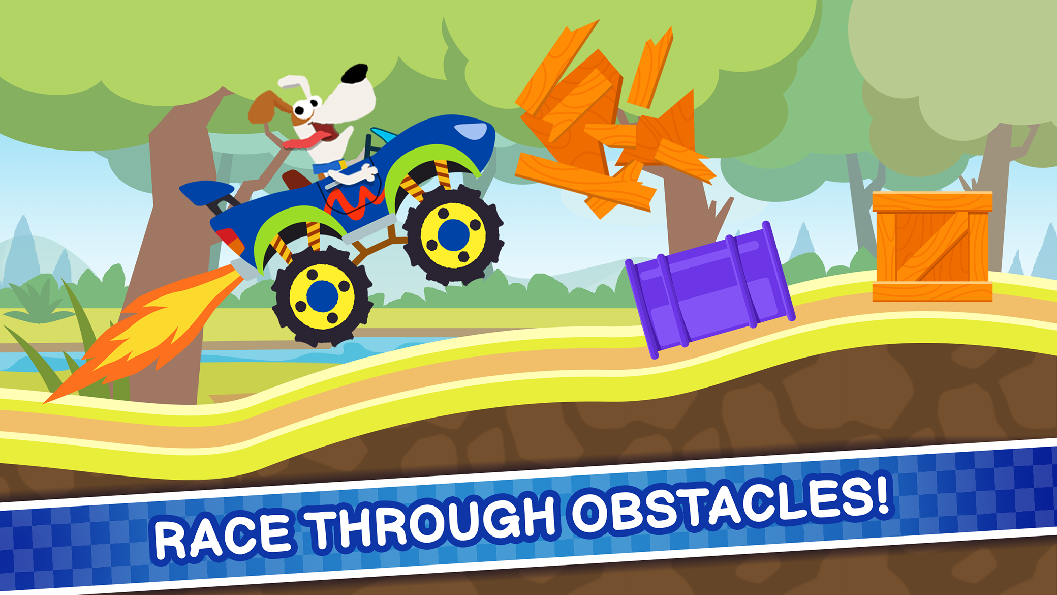 Screenshot of Monster Truck! Kids Racer Game