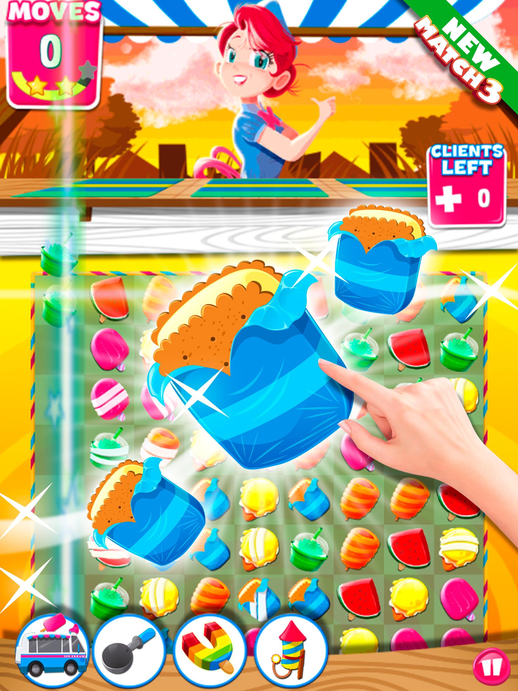 Ice Cream Match 3 Puzzle Game Game Screenshot