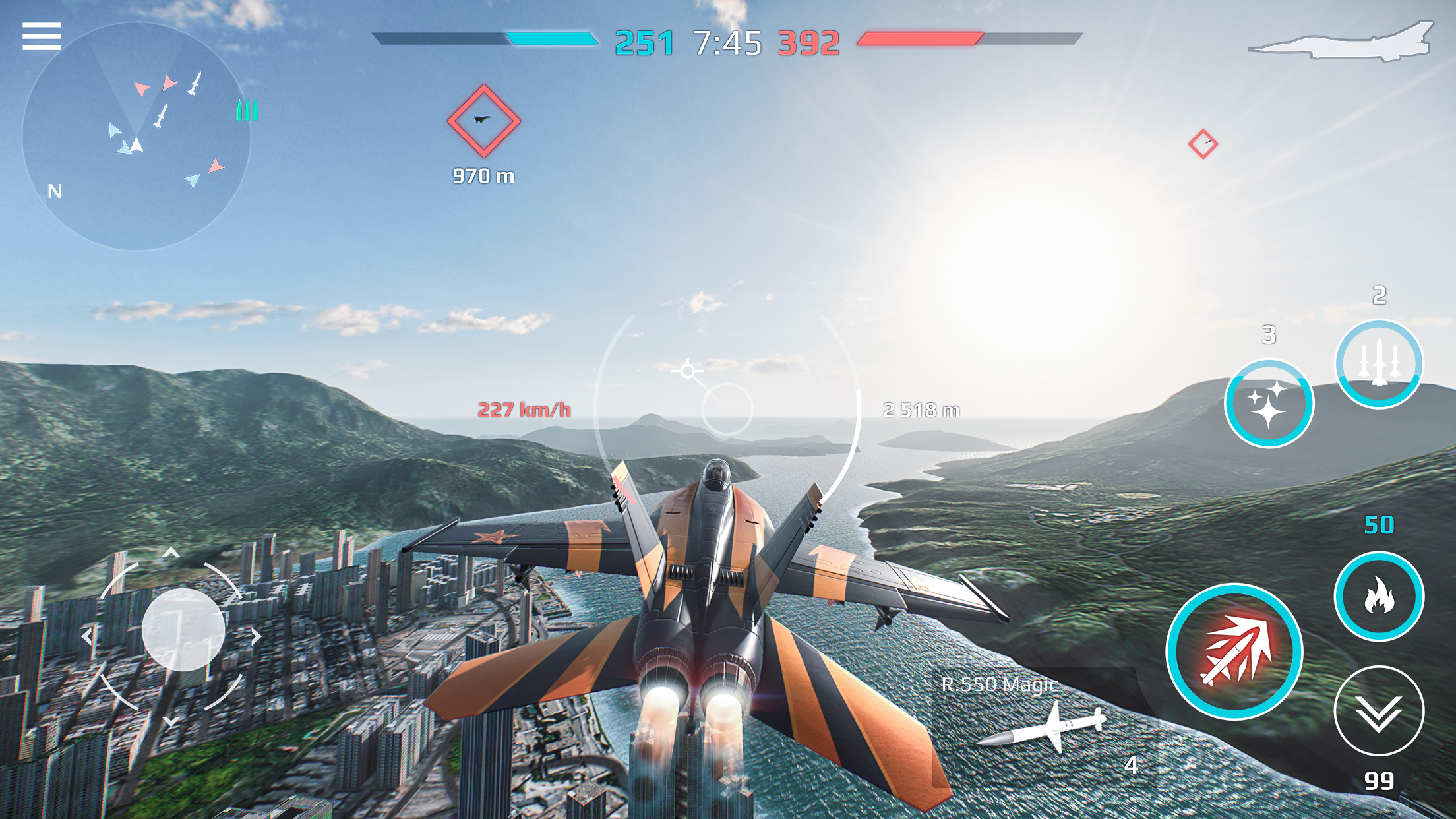 Sky Combat: War Planes Online Game Screenshot
