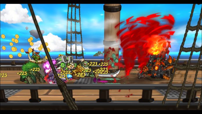 Screenshot of ちびっこヒーローズ - 放置系RPG